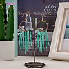 Glass Seed Beads Long Dangle Earrings EJEW-SW00004-4