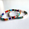 2Pcs Bohemian Glass Seed Beads Stretch Bracelets for Women RZ0109-6-2