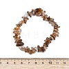 Natural Rutilated Quartz Chip Beaded Stretch Bracelets for Women Men BJEW-L038-01A-5