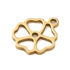 304 Stainless Steel Charms STAS-S123-01G-08-2