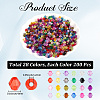 5600Pcs 28 Colors Transparent Acrylic Beads TACR-PA0001-34A-2
