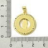 Real 18K Gold Plated Brass Micro Pave Cubic Zirconia Pendants KK-H472-14G-08-3