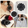 Polyester Flower Brooches JEWB-WH0020-130A-5
