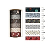 6 Rolls Christmas Paper Decorative Paper Tapes Set STIC-H002-09H-1