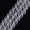 Transparent Glass Bead Strands GLAA-R095-8mm-15-1