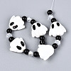 Halloween Theme Handmade Lampwork Beads Strands LAMP-N028-17B-2