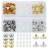 328Pcs 5 Style Brass & Plastic & 304 Stainless Steel Ear Nuts FIND-FS0001-86-1