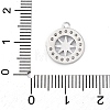 Brass Micro Pave Cubic Zirconia Pendants KK-P289-05P-3