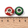 Handmade Polymer Clay Large Hole Rondelle European Beads LPDL-L003-01-3