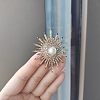 Sunflower Rhinestone Brooch PW-WGE9B1D-02-1