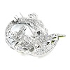 Pelycosaur Alloy Enamel Lapel Pins for Backpack Clothes JEWB-G044-02AS-01-3