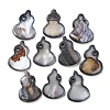 Dyed Natural Freshwater Shell Pendants BSHE-G034-11-2