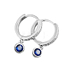 S925 Sterling Silver Flat Round Hoop Earrings TQ3244-7-2