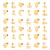 18Pcs 9 Style 304 Stainless Steel Stud Earring Findings STAS-DC0012-81-1
