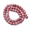 Ombre Effect Dyed Glass Beads Strands GLAA-T031-01O-3