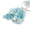 Natural Aquamarine Car Hanging Decorations HJEW-L026-05P-3