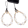 Glass & Acrylic Mobile Straps HJEW-FH00049-1