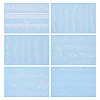 6 Sheets Luminous Paper Tattoo Stickers STIC-TAC0001-007A-2