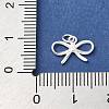 925 Sterling Silver Bowknot Charms with Jump Rings and 925 Stamp STER-R002-01S-3