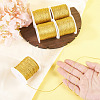 5 Rolls 5 Sizes Round PET Metallic Thread MCOR-TA0001-02B-6