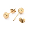 Ion Plating(IP) 304 Stainless Steel Stud Earring Findings STAS-I183-09A-G-3