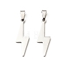 201 Stainless Steel Pendants STAS-D380-06P-1