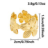 304 Stainless Steel Cuff Open Rings for Women LS-KF1172-2-1