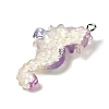 Ocean Theme Transparent Resin Pendants RESI-P029-07P-C-2