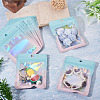 40Pcs Rectangle Glitter Holographic Plastic Resealable Packaging Bags ABAG-TA0001-97B-03-5