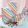 12Pcs Rainbow Color Rectangle Paper Candy Bags ABAG-TA0002-34B-7