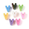 UV Plating Opaque Acrylic European Beads OACR-M027-03V-2