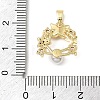 Brass Micro Pave Colorful Cubic Zirconia Pendants KK-E804-11G-3