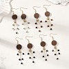 Natural Mixed Stone Dangle Earrings EJEW-JE06987-1