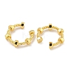 Brass Cuff Earrings for Women EJEW-C104-124G-2