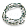 Electroplate Glass Beads Strands EGLA-P018-2mm-FR-B11-2