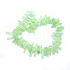 Electroplated Natural Quartz Crystal Beads Strands G-P368-05D-2