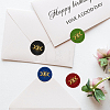 Brass Wax Seal Stamp with Handle AJEW-WH0184-0501-4