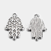 Hamsa Hand/Hand of Fatima/Hand of Miriam Alloy Pendants TIBEP-4969-AS-RS-1
