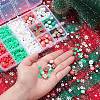 9 Style Christmas Handmade Polymer Clay Beads CLAY-YW0001-91-4
