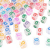 50Pcs Acrylic European Beads MACR-TADJ0001-13G-3
