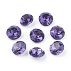 Pointed Back & Back Plated K9 Glass Rhinestone Cabochons RGLA-J012-10mm-277-2