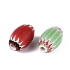 Handmade Millefiori Glass Barrel Beads LA-N002-04-3