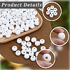 150Pcs Spray Painted Round Natural Schima Wood Beads WOOD-PA0001-69A-7