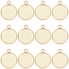40Pcs 304 Stainless Steel Pendant Cabochon Settings STAS-BBC0006-24B-G-1