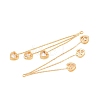 Brass with Cubic Zirconia Big Pendants KK-L261-19B-G-2