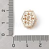 Brass Micro Pave Cubic Zirconia Beads KK-K297-28G-01-3