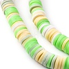 Handmade Polymer Clay Beads Strands CLAY-R089-6mm-T02B-12-6