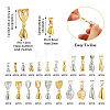 88Pcs 22 Styles Brass Ice Pick Pinch Bails KK-TA0001-27-3