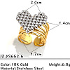 304 Stainless Steel Cuff Open Rings FS-WGD1193-06-1