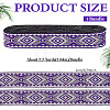 Ethnic Style Embroidery Polyester Ribbons OCOR-WH0109-042B-01-2